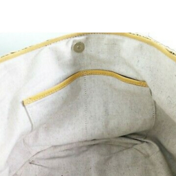 Michael Kors "Santorini" Sun Orange Straw Tote Bag - Picture 5 of 6